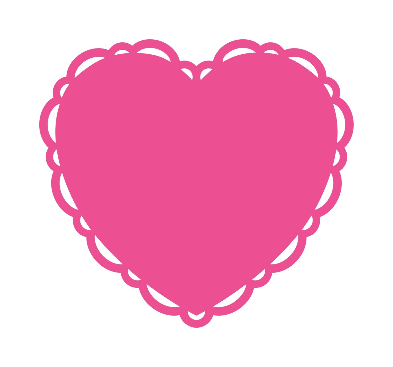 Elegant Valentine Assorted Heart Shaped Lace Edge Paper Placemats - 8ct
